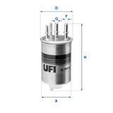 UFI Filtr paliwa 24.188.00