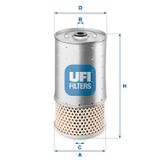 UFI Eļļas filtrs 25.528.00