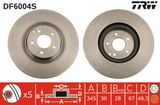 TRW Tarcza hamulcowa DF6004S