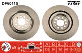 TRW Tarcza hamulcowa DF6011S
