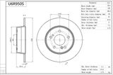 AISIN Тормозной диск U6R950S