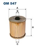 FILTRON Filtrs, Hidropacēlāja sistēma OM 547