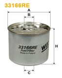 WIX FILTERS Топливный фильтр 33166RE