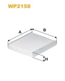 WIX FILTERS filtras, salono oras WP2158