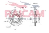 RAICAM Тормозной диск RD00513