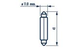 NARVA Glödlampa, skyltbelysning 173144000