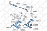 STELLOX Sisemine rooliots,roolivarras 55-03387-SX