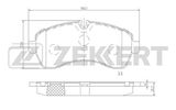 ZEKKERT Комплект тормозных колодок, дисковый тормоз BS-2184