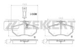 ZEKKERT Комплект тормозных колодок, дисковый тормоз BS-2978