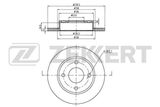 ZEKKERT Тормозной диск BS-5072