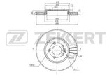 ZEKKERT Тормозной диск BS-5811