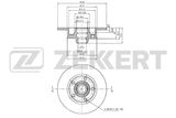 ZEKKERT Тормозной диск BS-6116