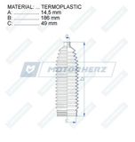 MOTORHERZ Kaitsekumm,rooliseade RDZ0461MG