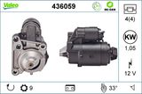 VALEO Startmotor 436059
