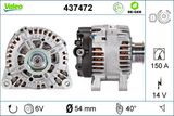 VALEO Генератор 437472