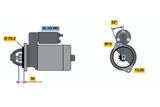 BOSCH Startmotor 0 001 107 070