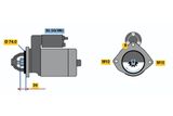 BOSCH Startmotor 0 001 115 045