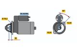 BOSCH Startmotor 0 001 219 010