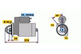 BOSCH Startmotor 0 001 219 014