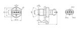 BOSCH Sensor, bränsletryck 0 281 002 755