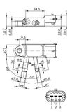 BOSCH Датчик, давление выхлопных газов 0 281 002 772