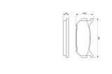 BOSCH Комплект тормозных колодок, дисковый тормоз 0 986 424 266