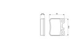 BOSCH Комплект тормозных колодок, дисковый тормоз 0 986 424 358