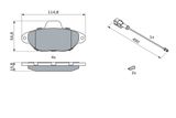 BOSCH Комплект тормозных колодок, дисковый тормоз 0 986 424 379