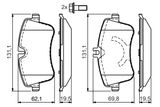 BOSCH Комплект тормозных колодок, дисковый тормоз 0 986 424 518