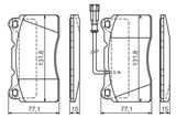 BOSCH Bremžu uzliku kompl., Disku bremzes 0 986 424 577