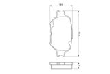 BOSCH Комплект тормозных колодок, дисковый тормоз 0 986 424 808