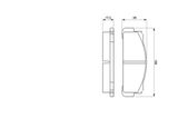 BOSCH Комплект тормозных колодок, дисковый тормоз 0 986 460 736