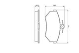 BOSCH Комплект тормозных колодок, дисковый тормоз 0 986 460 943