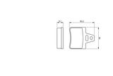 BOSCH Комплект тормозных колодок, дисковый тормоз 0 986 460 958
