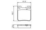 BOSCH stabdžių trinkelių rinkinys, diskinis stabdys 0 986 460 965