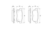 BOSCH Комплект тормозных колодок, дисковый тормоз 0 986 461 131