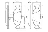 BOSCH Комплект тормозных колодок, дисковый тормоз 0 986 461 764