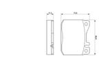 BOSCH Комплект тормозных колодок, дисковый тормоз 0 986 463 412