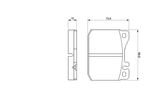 BOSCH Комплект тормозных колодок, дисковый тормоз 0 986 463 921