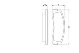 BOSCH Комплект тормозных колодок, дисковый тормоз 0 986 466 601