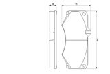 BOSCH Комплект тормозных колодок, дисковый тормоз 0 986 467 841