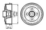 BOSCH Тормозной барабан 0 986 477 112
