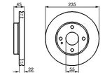 BOSCH Тормозной диск 0 986 478 219