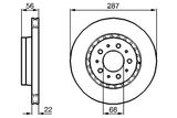 BOSCH Тормозной диск 0 986 478 388