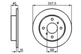 BOSCH Тормозной диск 0 986 478 564