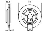 BOSCH Тормозной диск 0 986 478 966