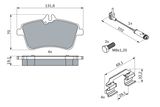 BOSCH Комплект тормозных колодок, дисковый тормоз 0 986 494 085
