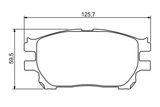 BOSCH Комплект тормозных колодок, дисковый тормоз 0 986 494 212
