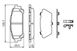 BOSCH Комплект тормозных колодок, дисковый тормоз 0 986 494 232