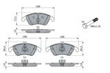 BOSCH Комплект тормозных колодок, дисковый тормоз 0 986 494 263